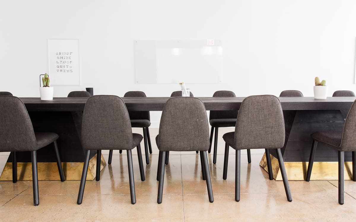 The Long Table, one of the six bookable rooms